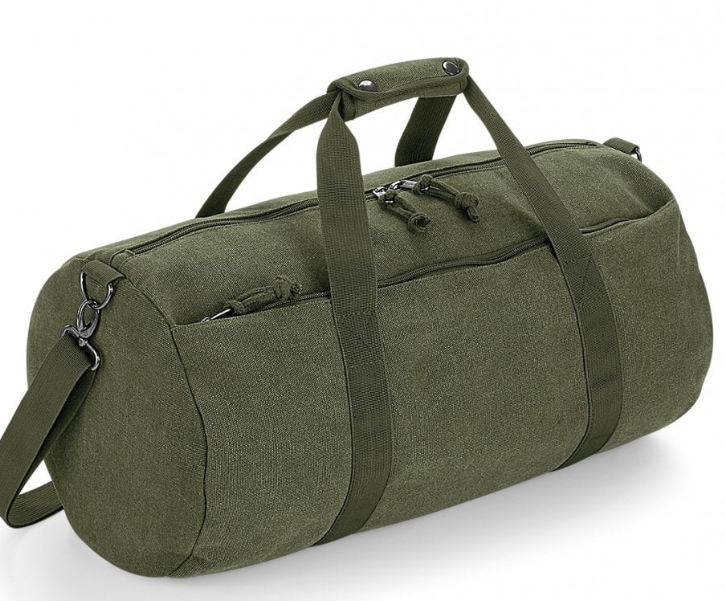 Poppy Cotton Barrel Bag - Medium