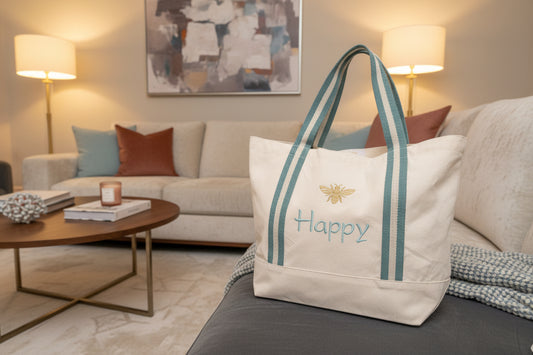 "Bee Happy" Boat Bag