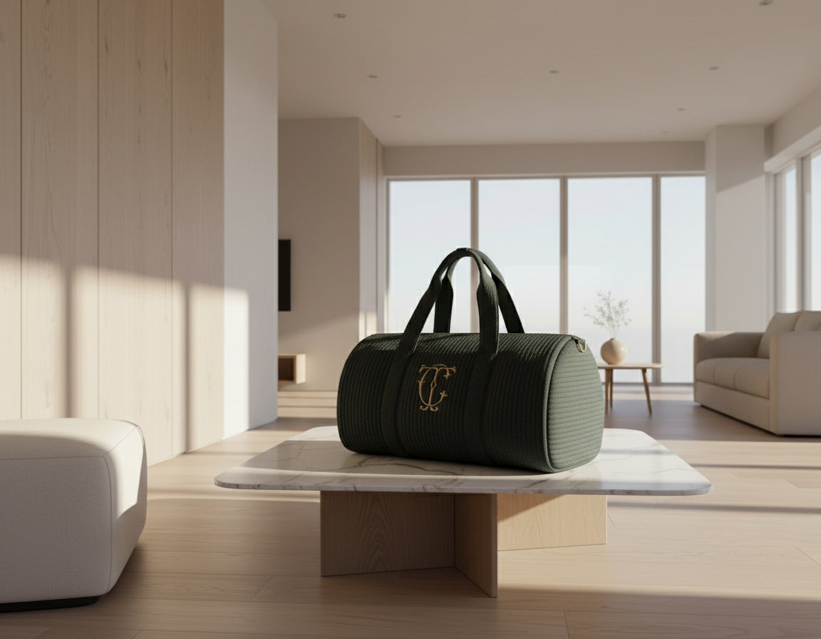 Quilted Barrel Bag - Medium